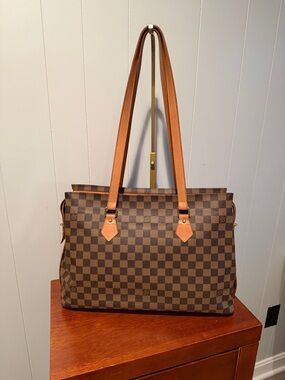 Louis Vuitton Damier Ebene Centenaire Tote Bag Limited Edition LV w/ COALou